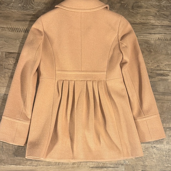 J. Crew Women's Tan Wool Blend Coat - Size 4 - Picture 6 of 11